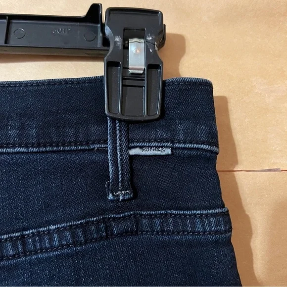 Mother The Hustler Ankle Fray Jeans Night in Paris High Rise Flare Denim Size 28